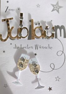 Glückwunschkarte des Frauenchors Borken zum Jubiläum